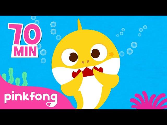 Soluço do Bebê Tubarão e mais músicas infantis | +Compilação | Pinkfong Canções para crianças