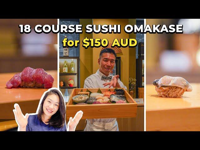 $150 Sushi Omakase - How a Sushi Chef Prepares an 18 Course Japanese Feast | Sydney Weekly Food Vlog