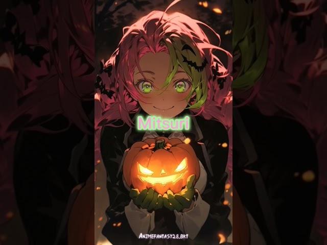 Demon slayer girls+Halloween