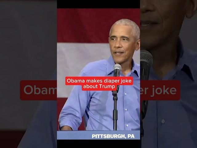 Obama makes diaper joke about Trump