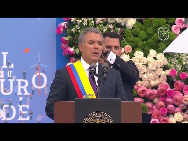 Ivan Duque is sworn in as Colombia's new president