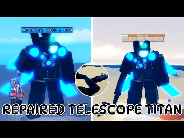 How to get REPAIRED TELESCOPE TITAN + ASTRAL RECOVERY Badge in SUPER BOX SIEGE DEFENSE (ROBLOX)