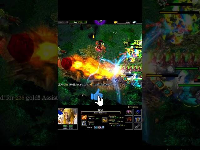 Dota Invoker (Kael) Rampage Mega Kill OWNING! #shorts #wodota #dota #dota1