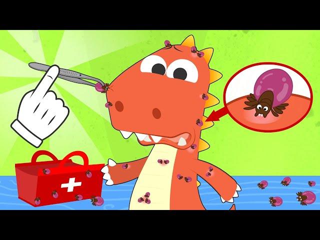 Aprende con Eddie 🪳 Cómo Eliminar Garrapatas en un Dinosaurio