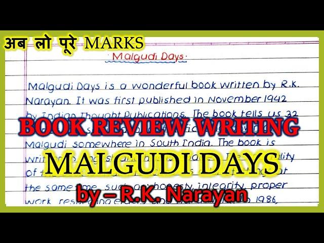 Malgudi Days by R.K. Narayan | Book Review for Exams | Review on Any Book for Full Marks in Exams