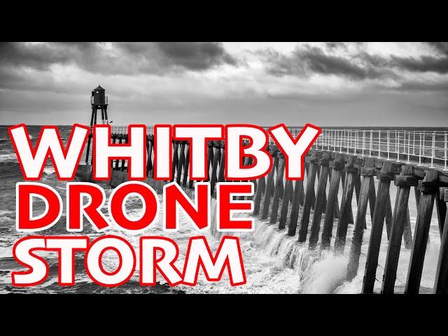 Super Harsh Autumn Weather - Whitby And Sandsend Rough Sea With Drone Footage November 2022