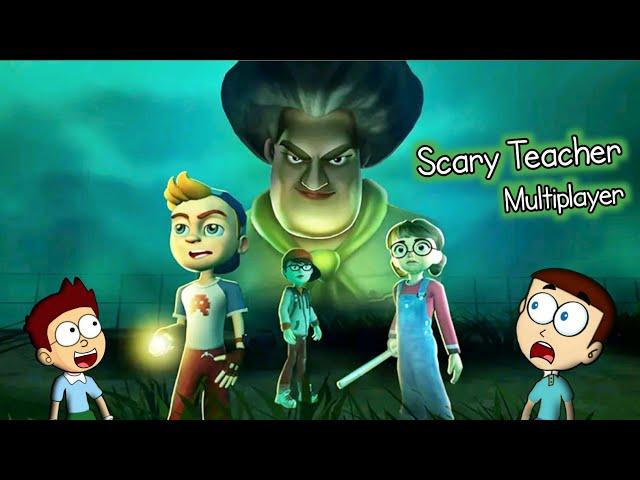 Scary Teacher Multiplayer - Android Game | Shiva and Kanzo Gameplay