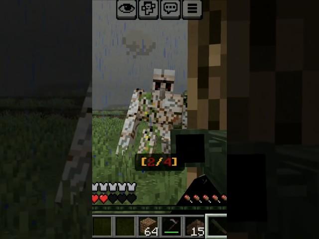 Steve revenge on iron golem#minecraft#shorts#gaming