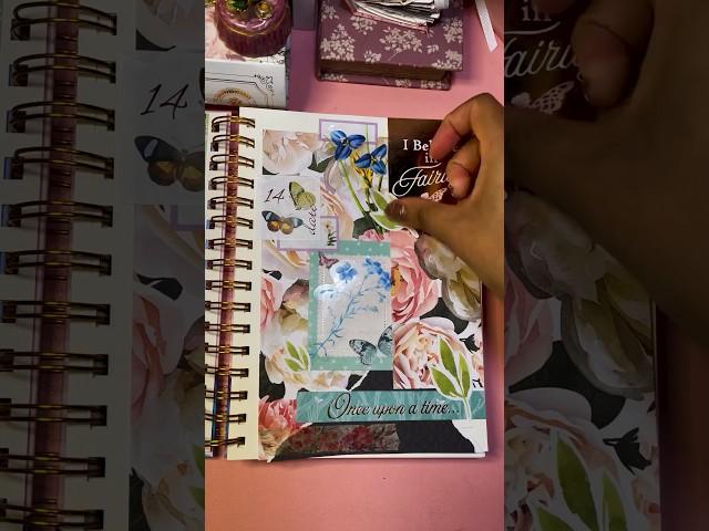 Junk Journal With Me  Pink Pixie Diary #junkjournal #journaling #shorts