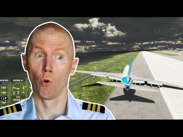 Real 747 Pilot Crashes In MFS 2020 Landing Challenge