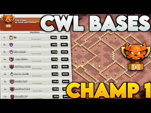 Top 10 Th16 Cwl Base Link For Champ 1 | Th16 Champion League Base | Th16 War Base Link