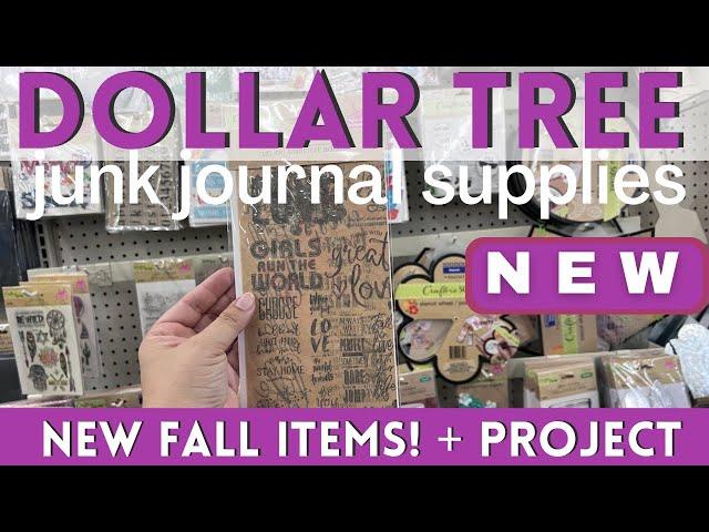 NEW! Hidden Gems at Dollar Tree For Junk Journaling! + Tim Holtz Project!  #dollartreecrafts #haul