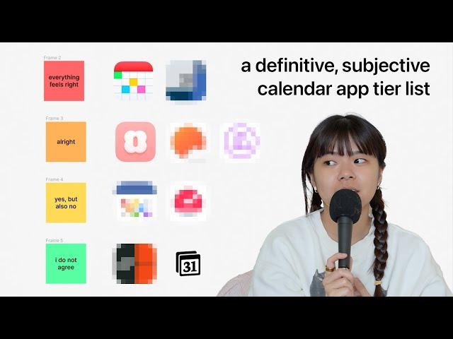 girl yaps about calendar apps for 20 minutes