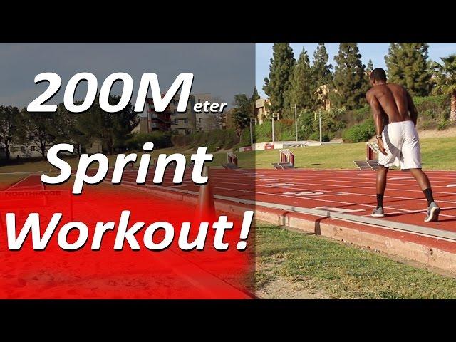 How To Run Faster 200 Meters x 6 - Sprint Workout!