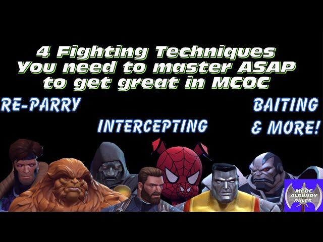 4 MCOC fighting skills you need to master ASAP! How do you get better at MCOC, watch & master these!