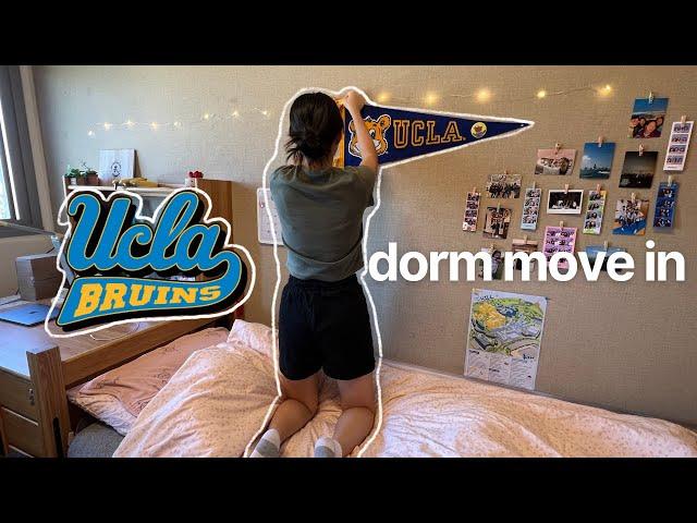 UCLA COLLEGE DORM MOVE IN VLOG & MINI DORM TOUR 