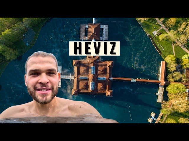 Swimming in LAKE HEVIZ Hungary Hot Springs