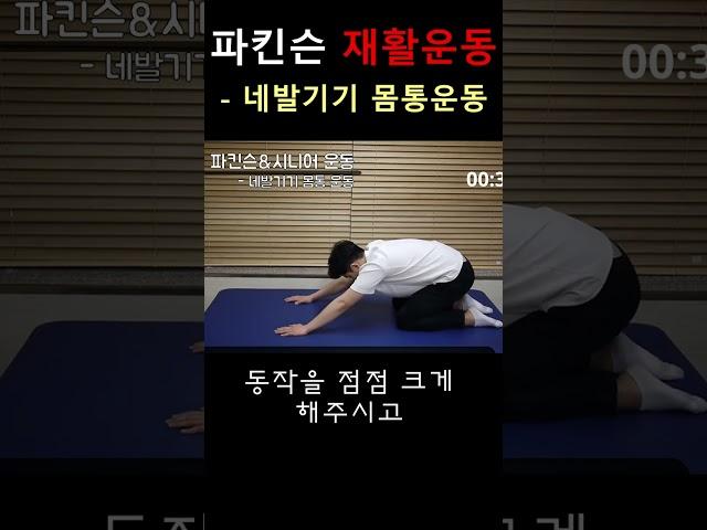 파킨슨 재활운동 - 네발기기몸통운동#올바른재활운동 #방문재활