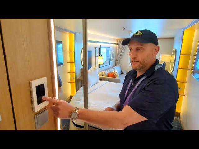 Royal Caribbean ICON of the Seas Oceanview Cabin Tour 4260 Cat N1 Jan 2024