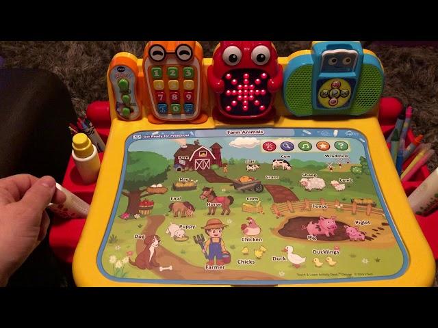 Vtech touch and learn activity desk pre-school farm expansion pack