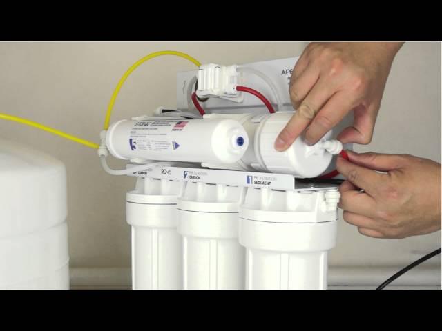 How To Replace Your Reverse Osmosis Filters and Membrane - APEC Water Installation Part 6