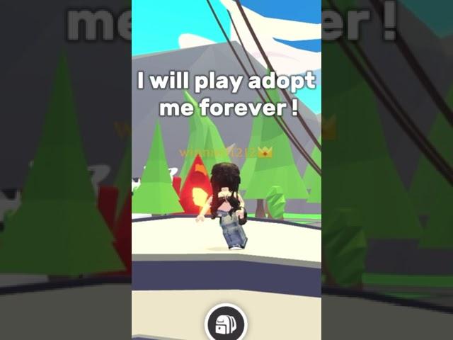 I will  l play adopt me forever #roblox #edit #mm2 #adoptme