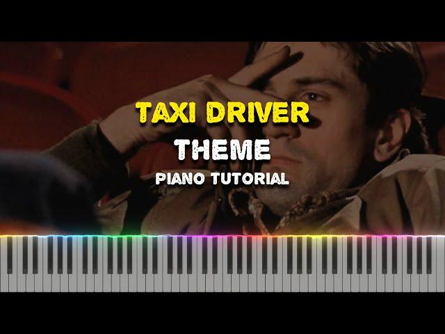 Taxi Driver Theme | Bernard Herrmann (Piano Tutorial Synthesia)