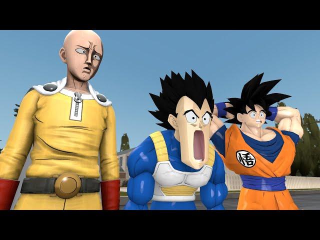 Vegeta Goku And Saitama Are "COOKED"