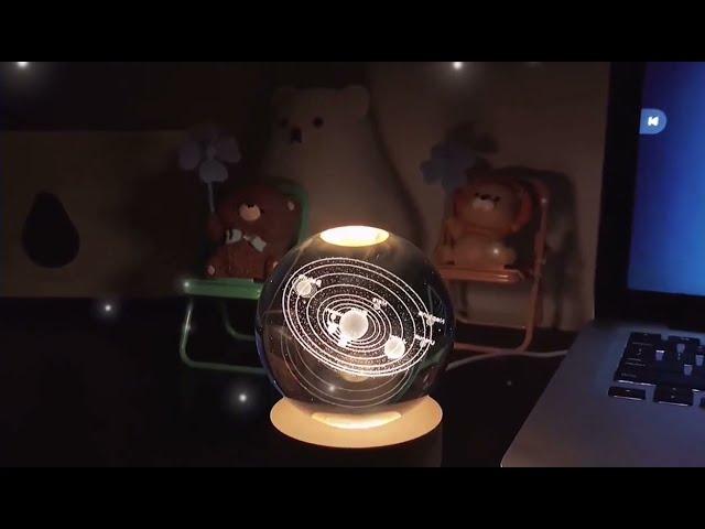 3D Universe Series Birthday Gifts Baby Gifts 3D LED Ball Night Light 60mm Crystal Ball Night Light