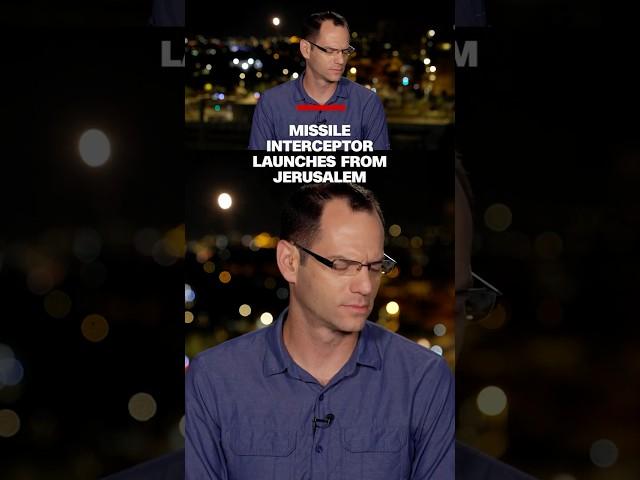 Missile interceptor launches from Jerusalem