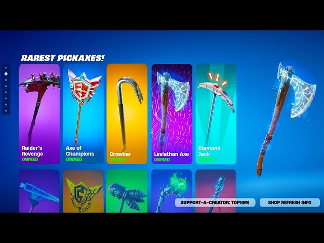 The RAREST Fortnite Pickaxes!