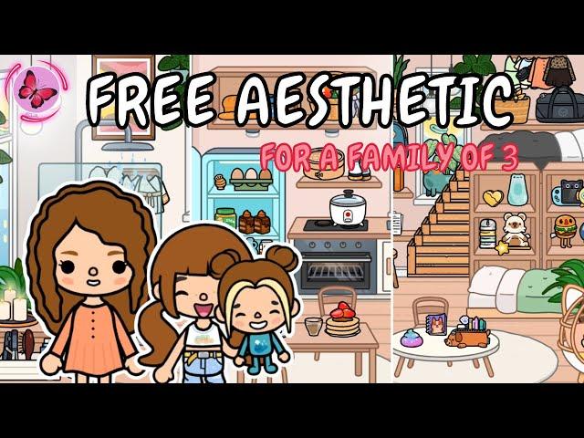 Updated Free Aesthetic Makeover  Toca Boca Free House Ideas 🪴TOCA GIRLZ