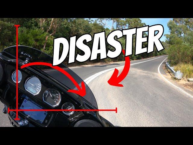 Tricks to cornering a Harley without being AFRAID  #Harleydavidson #Streetglide #Motorcycle