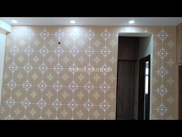 Wall stencil | latest wall stencil design | shadab painter