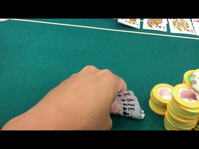 Wayne Chiang $5/$5/$10 PLO VLOG 1 "AAKK DOUBLED SUITED" in Limon Poker's PLO Game at Commerce Casino