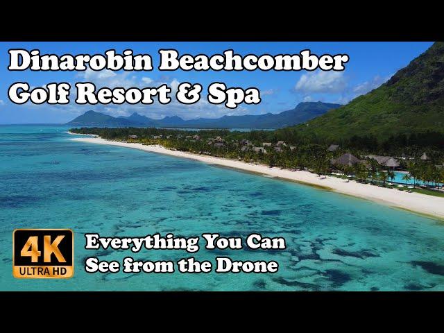 Dinarobin Beachcomber Golf Resort & Spa Mauritius from Drone in 4K