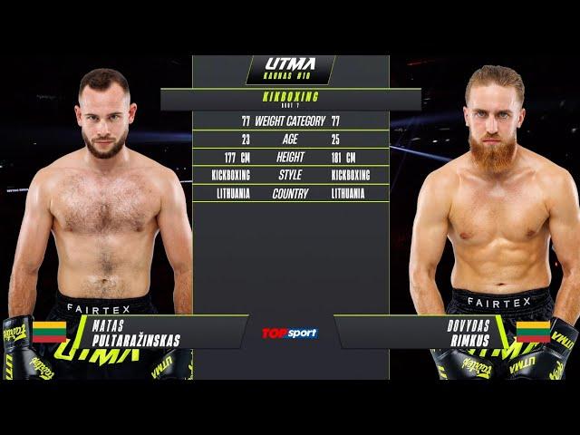 Matas Pultaražinskas vs Dovydas Rimkus | UTMA 10 | Full Fight