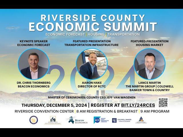 Riverside County Economic Summit Featured Presentor - Lance Martin