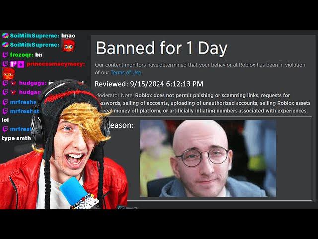 getting banned on roblox