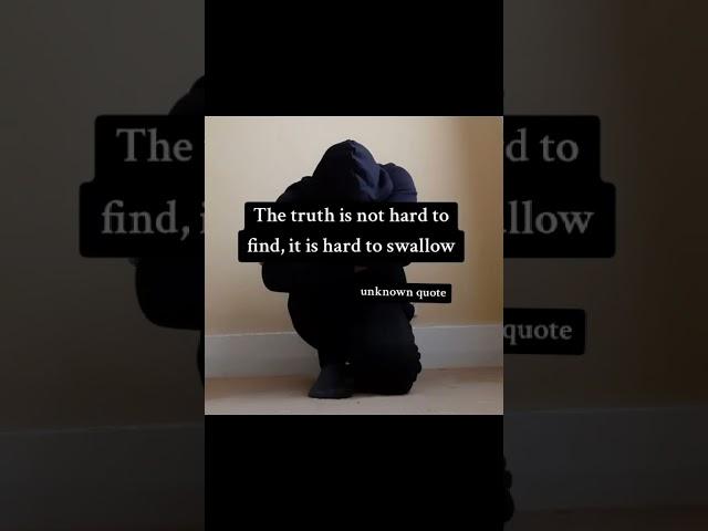 The truth is not hard to find, it is hard to swallow #muslimah #muslim  #ukmuslims #britishmuslim