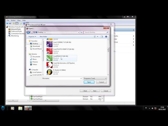 Cara Blok Aplikasi Software Menggunakan Windows Firewall inbound outbound