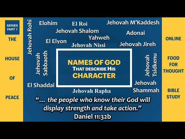 Names Of God That Describe His Character - New Series