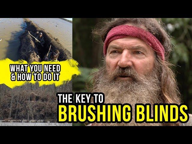 The Key to Brushing Duck Blinds | Duck Hunting Tips with Phil and Jase Robertson