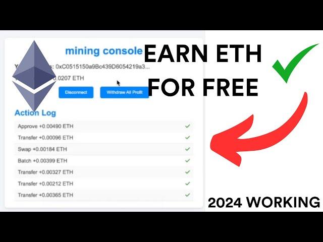 FREE Earn Ethereum 0.05 Every 1 Minute | Auto, Easy Income | No Investment 2024