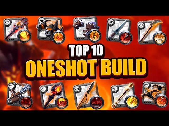 Top 10 Best One Shot Build  Corrupted Dungeon #albiononline