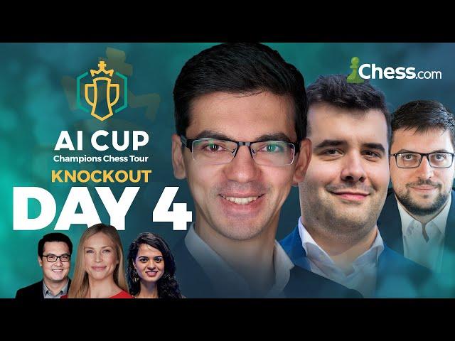 AI Cup 2023 Day 4 Part 1 | Anish & Nepomniachtchi Clash To Battle MVL in Losers Final!