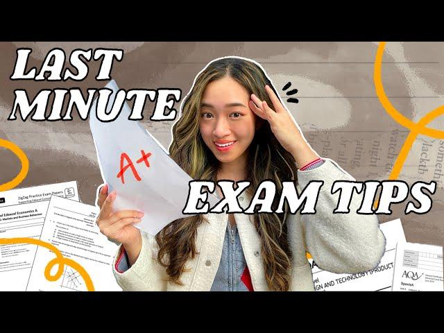 LAST MINUTE EXAM TIPS to SAVE YOUR GRADES (stop crying from stress bestie) 