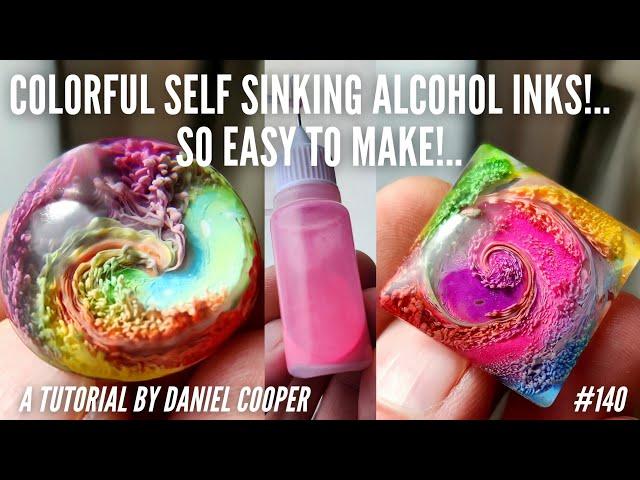 MAKE Colorful SELF SINKING ALCOHOL INKS! A Resin Art Video by Daniel Cooper