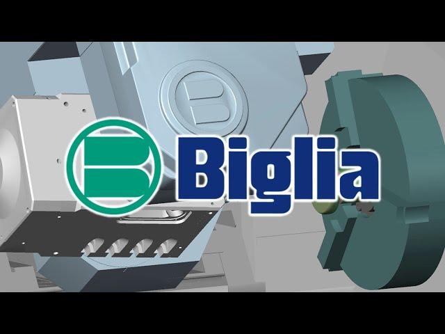 BIGLIA SMART TURN S Machine Tool CNC Simulation with NCSIMUL