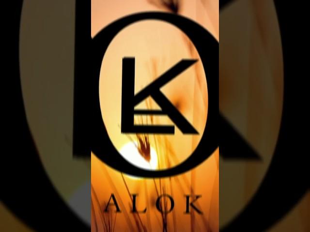 alok name logo#logodesign #art #youtubeshorts #viralvideo